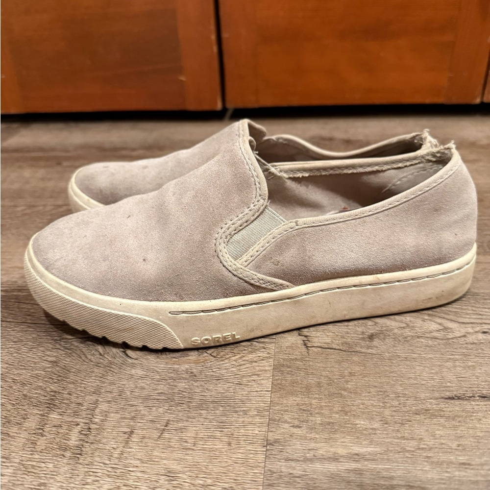 Sorel Tan Slip-On Shoes